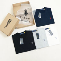Áo Thun Ralph Lauren Basic Thêu Ngựa Cotton Cao Cấp Form Châu Âu