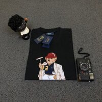 Áo thun Ralph Lauren POLO BEAR Đen KRICKET BESTSELLER Tay ngắn