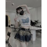 Áo Thun Rip Phối Bò Rách