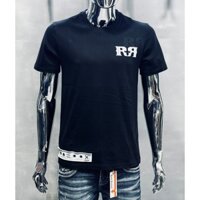 Áo Thun Rock Revival Màu Đen In Dập Nổi Chử Trắng_RR06
