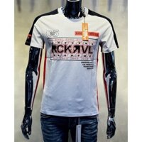 Áo Thun Rock Revival Trắng Đen Đính Nút Đồng_RR63