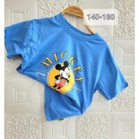áo thun rộng hình mickey xanh 30-50kg siêu yêu cho bé hàng form rộng