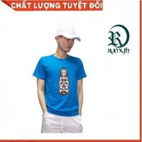 Áo Thun Rumy'h cao cấp 100% coton họa tiết mặt nạ Thổ Dân RMAT00014 Size S M L Xl