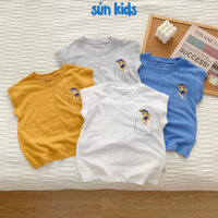 Áo Thun Sát Nách Bé Trai Bé Gái In Hình Chó Cứu Hộ, Áo Ba Lỗ Sún Kids Từ 8-27kg – ABL4