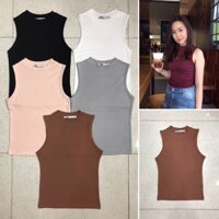 Áo thun sát nách cổ lọ ZR