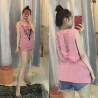 Áo thun sát nách form dài