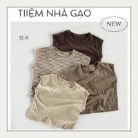 Áo thun sát nách Hàn quốc cho bé trai bé gái