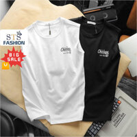 Áo Thun Sát Nách Nam Chicago, Chất vải 100% cotton, co giãn mềm mại, mịn mát, thời trang hàng cao cấp