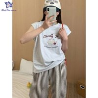 Áo Thun Sát Nách Nữ Phong Cách In Hình Dễ Thương, Chất Cotton Mát Lịm QC Shop Pro PG95