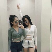 Áo thun sexy phối dây cách điệu