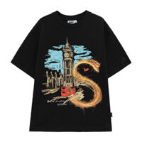 Áo Thun Simon'c Big Ben Tee -  Đen Cotton Nam Nữ Unisex Tay Lỡ Oversize Local Brand