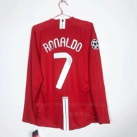 Áo Thun Số 7 Manchester United 2007-2008 Tay Dài Phong Cách Retro
