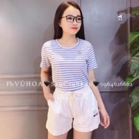 Áo thun sọc nữ chất siêu mát