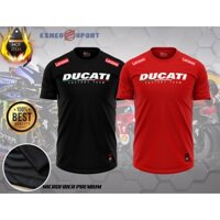 Áo Thun Sợi Nhỏ Chất Lượng Baju Motor Sport Ducati Team Đồ Họa Tee