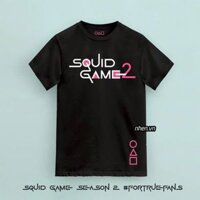 ÁO THUN SQUIDGAME 2 - TRÒ CHƠI CON MỰC - MÀU ĐEN