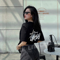 Áo Thun Stussy, Áo Phông Tay Lỡ Dáng Rộng Unisex Chất Liệu Cotton 100% Kunshop