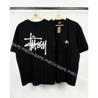 ÁO THUN STU.SSY BASIC FORM RỘNG NAM NỮ UNISEX VẢI COTTON HAI CHIỀU CAO CẤP 280GSM - BAPE PHẾCH