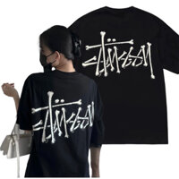 Áo Thun Stussy Bone Tay Ngắn Form Rộng Cao Cấp, Áo Phông Nam Nữ Cặp Đôi Cotton Co Dãn Xuất Xịn Hàn Quốc