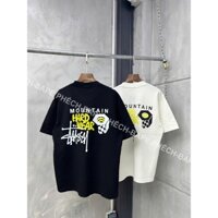 ÁO THUN STUSSY MOUNTAIN FORM RỘNG NAM NỮ UNISEX VẢI COTTON HAI CHIỀU CAO CẤP 280GSM - BAPE PHẾCH
