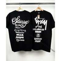 ÁO THUN STU.SSY TOUR FORM RỘNG NAM NỮ UNISEX VẢI COTTON HAI CHIỀU CAO CẤP 280GSM - BAPE PHẾCH