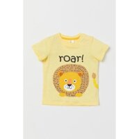 Áo thun sư tử vàng H.M size 9-12m