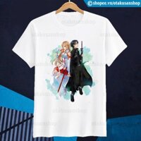 Áo thun Sword Art Online SAO Kirito and Asuna ngắn tay