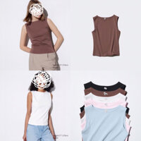 Áo thun tank top nữ,áo thun sát nách chất thun cotton supima dài áo 50-53cm U.n..ii-hàng xuất