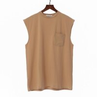 Áo thun TANKTOP TRƠN CÓ TÚI Unisex N7 Basic Tee mùa hè phông trơn nam nữ oversize form rộng phong cách Hàn Quốc