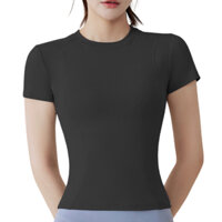 Áo Thun Tập Gym FITCAN Áo Tập Yoga, Thể Dục, Chạy Bộ Basic Ôm Body Co Giãn 4 Chiều Thoáng Mát AT001