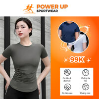 Áo Thun tập Gym Yoga Power Up Sportwear thấm hút mồ hôi - A05