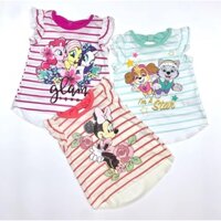 Áo thun tay bèo Disney cotton mềm mịn cho bé gái 9m - 6y | Bigbaby Shop