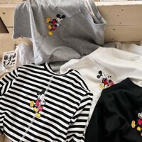 Áo Thun Tay Dài Bằng cotton Họa Tiết Hoạt Hình Phong Cách Hàn Quốc Dành Cho Bé Trai Gái