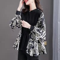 Áo Thun Tay Dài Cổ Tròn plus size c12720 Dành Cho Nữ [40-105kg]