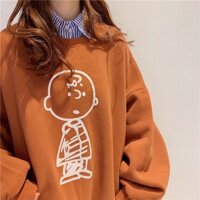 Áo thun tay dài form rộng cậu bé siêu dễ thương