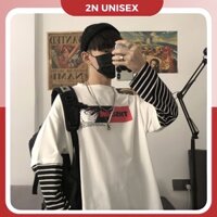 Áo thun tay dài form rộng unisex - Áo phông dài tay nam nữ oversize conan - trắng