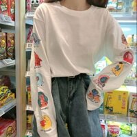 ÁO THUN TAY DÀI HỌA TIẾT CÁNH TAY NỔI BẬT