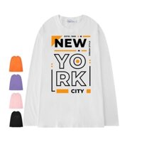 Áo Thun Tay Dài Ken T-Shirt Nam Nữ Form Rộng Unisex NEWYORK CITY