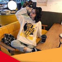 Áo Thun Tay Dài Màu Trắng In Life Is Sweet Siêu Hót