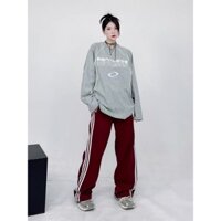 ÁO THUN TAY DÀI MCCA CÁ TÍNH NAM NỮ ÁO CẶP OVERSIZE<75KG