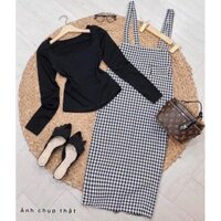 ÁO THUN TAY DÀI + YẾM CARO #175k
