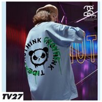 Áo Thun Tay Lỡ 2s Clothing Áo Phông Xanh Genz Unisex Nam Nữ Cotton Oversize Form Rộng Giá Rẻ In Hình Gấu Cool Ngầu TV27