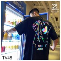 Áo Thun Tay Lỡ 2s Clothing Áo Phông Đen PMO Unisex Nam Nữ Cotton Oversize Form Rộng Giá Rẻ In Hình Lá Bài Cool Ngầu TV48