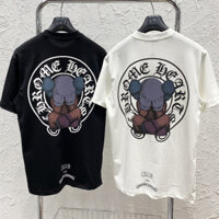 Áo Thun Tay Lỡ Chrome Hearts Chất Liệu Cotton 100%, Áo Phông Tay Lỡ Nam Nữ Unisex Form Rộng Phong Cách Hàn Quốc Kunshop
