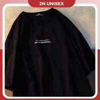 Áo thun tay lỡ form rộng - phông nam nữ cotton oversize - T shirt chữ unoffcall - 2N Unisex - Đen
