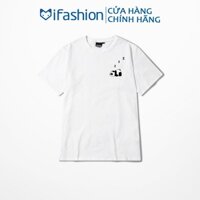 Áo thun tay lỡ iFashion 100% cotton dáng unisex form rộng in hình gấu trúc nằm ngủ NC001