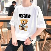 Áo Thun Tay Lỡ In Gấu Moschino, Áo thun in hình, áo thun tay lỡ unisex, Áo CLARA cao cấp, siêu chất lượng