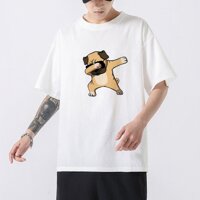 Áo Thun Tay Lỡ In Nhiệt Chó Pug form Unisex nam nữ phong cách Ulzzang - ATIN07