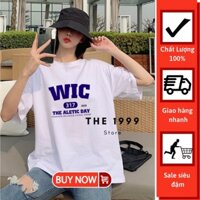 áo thun tay lỡ in wic 317 atin20 thun cotton 35/65, vải dày, vải mền, vải mịn, thoáng mát, không xù lông