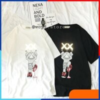 Áo Thun Tay Lỡ KAWS SINGUM Phản Quang Unisex