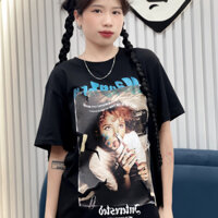 Áo thun tay lỡ nam nữ hình cậu bé họa sĩ NELLY unisex form dáng rộng basic cotton thiết kế hiện đại năng động